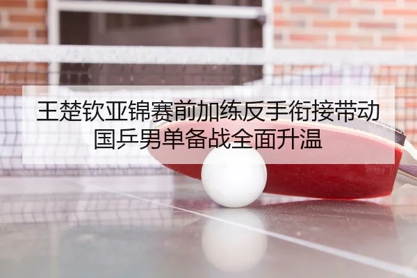 王楚钦亚锦赛前加练反手衔接带动国乒男单备战全面升温